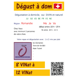 Dégustation à votre Domicile :-)