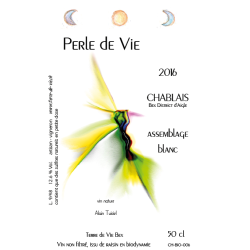 Perle de Vie 2016  50 cl - Assemblage blanc