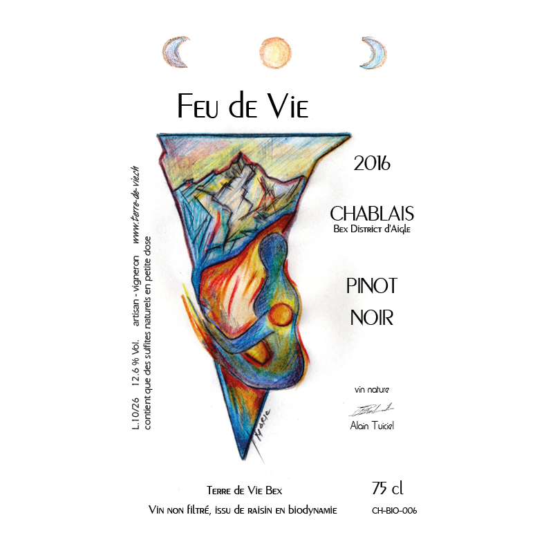 Feu de Vie 2016  75 cl - Pinot Noir