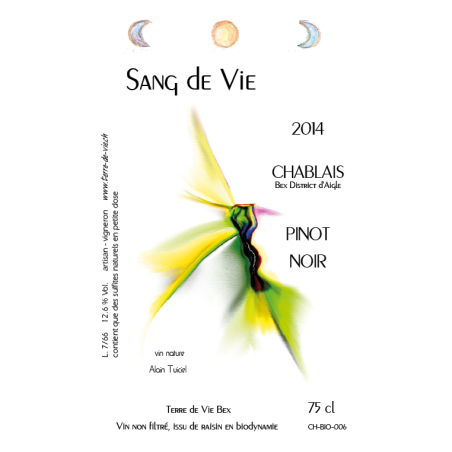 Sang de Vie 2014  75 cl - Pinot Noir