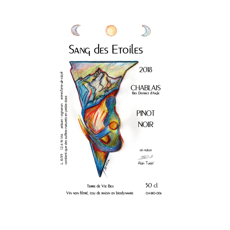 Sang des Etoiles 2018  50 cl - Pinot Noir